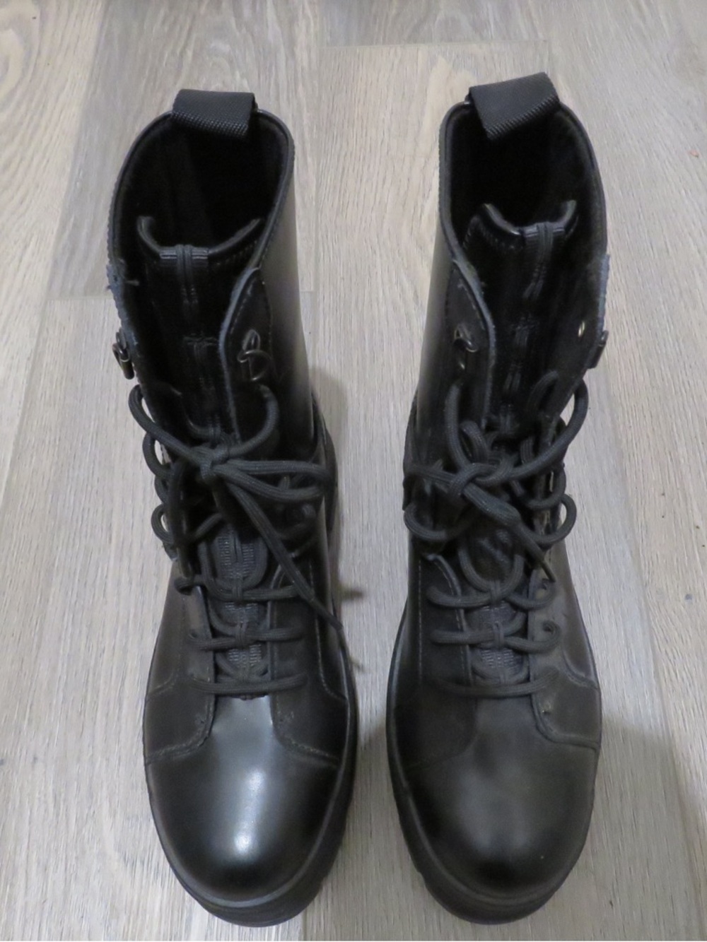 Black Lace-Up Combat Boots - UGGS